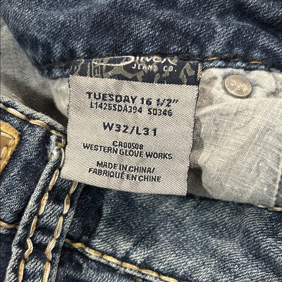 Silver Jeans Women's Tuesday women’s size 16.5 Straight Leg Blue Denim - Picture 8 of 8